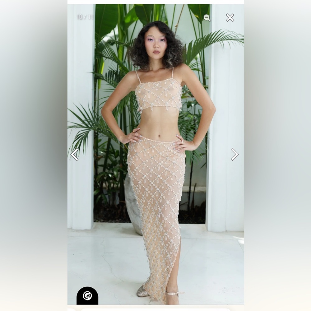 Oceanus Crystal Calliope Co-ord skirt